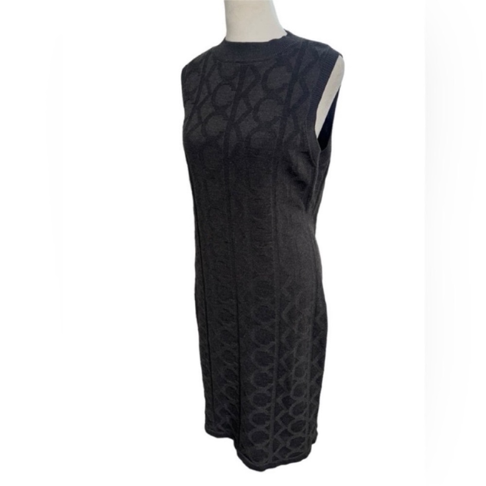 Calvin Klein Woman’s Dark Heather Gray Sheath Dress - Size Large
